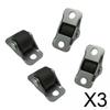 3x 4x Sliding Door Pulley, Silent Multipurpose Fixed Castor Wheels, Directional Small Caster,