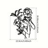 Flower Woman Metal Wall Art - Abstract Floral Design, Modern Wall Décor, Stylish Metal Wall Hanging for Elegant Home Decoration