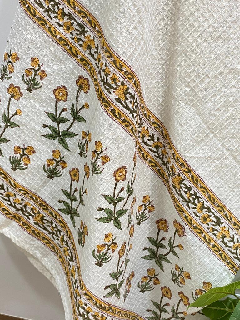 Blockprint Soft Cotton Towel (60-30 Inches)