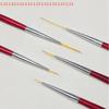 UV Gel Polish Painting Professional Nail Design Tool Wooden Nail Art Brushes Fine Liner Brush for Thin Details
