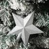 Верхушка для елки Украшение Верхушка для рождественской елки Принадлежности Рождественские украшения Подвеска в виде пятиконечной звезды