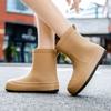 New Rain Shoes Waterproof Shoes Short Tube Fashion Student Medium Tube Non-slip Water Boots