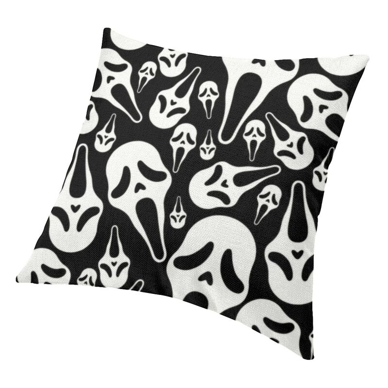 Наволочка Scream Ghostface, украшение для спальни, подушки из фильма ужасов на Хэллоуин для дивана, квадратная наволочка Dakimakura
