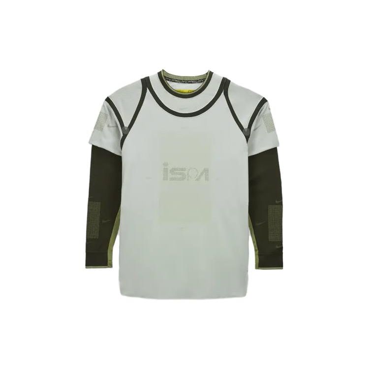 Nike FW23 Коллекция ISPA Футболка в стиле пэчворк с длинными рукавами и топами унисекс FB2706-034