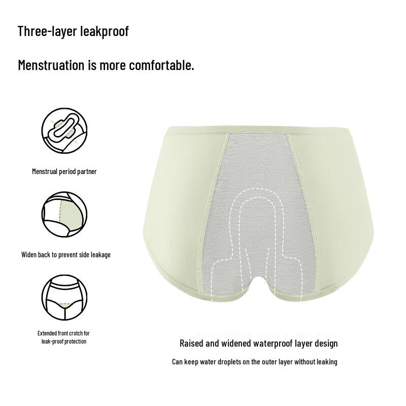 MIIOW Женские трусы-слипы из чистого хлопка 10A с антибактериальной защитой (3-Pack)