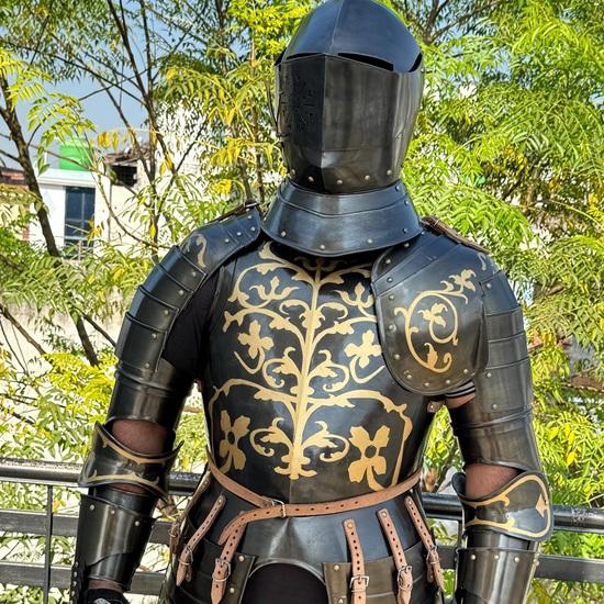 Medieval Anton Peffenhauser's Competition Half Armor, Battle Warrior Armour, Halloween Costume