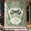 Butterfly Garden Fantasy 7 Theme Wall Tapestry Customized With Name Text Personalized Hanging Tapestry For Bedroom Living Room Decor