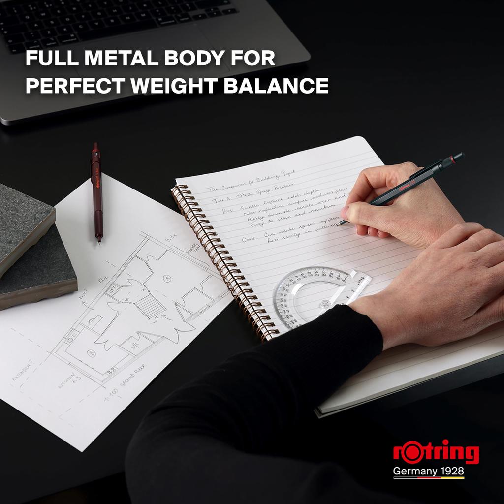 Шариковая ручка rOtring 600 Chocolate Truffle Medium Point Presentation Box 2204407 На масляной основе