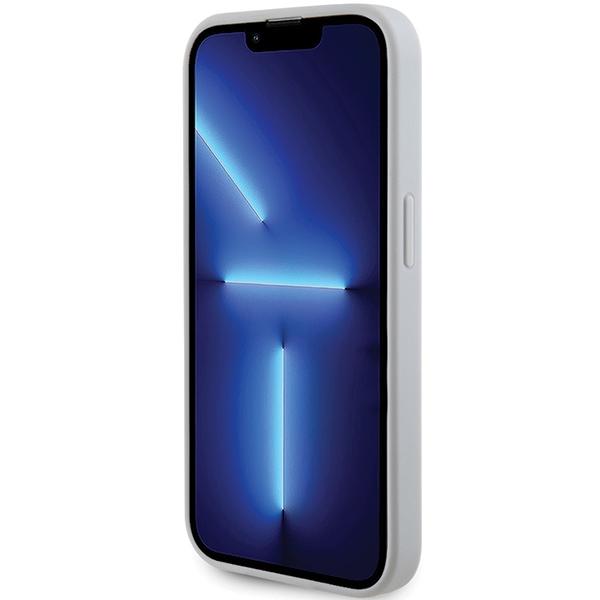 Etui do iPhone 15 Pro Guess Strass Metal Logo Srebrne