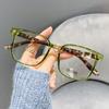 Internet Celebrity Glasses Frame Gm Frame Plain Mirror Anti-blue Flat Light Glasses Black Thick Frame Tr Square Frame Glasses
