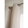Rideau + 8 œillets 140 x 240 cm fils teints jacquard "Elios" Le fil d'Ariane - Taupe