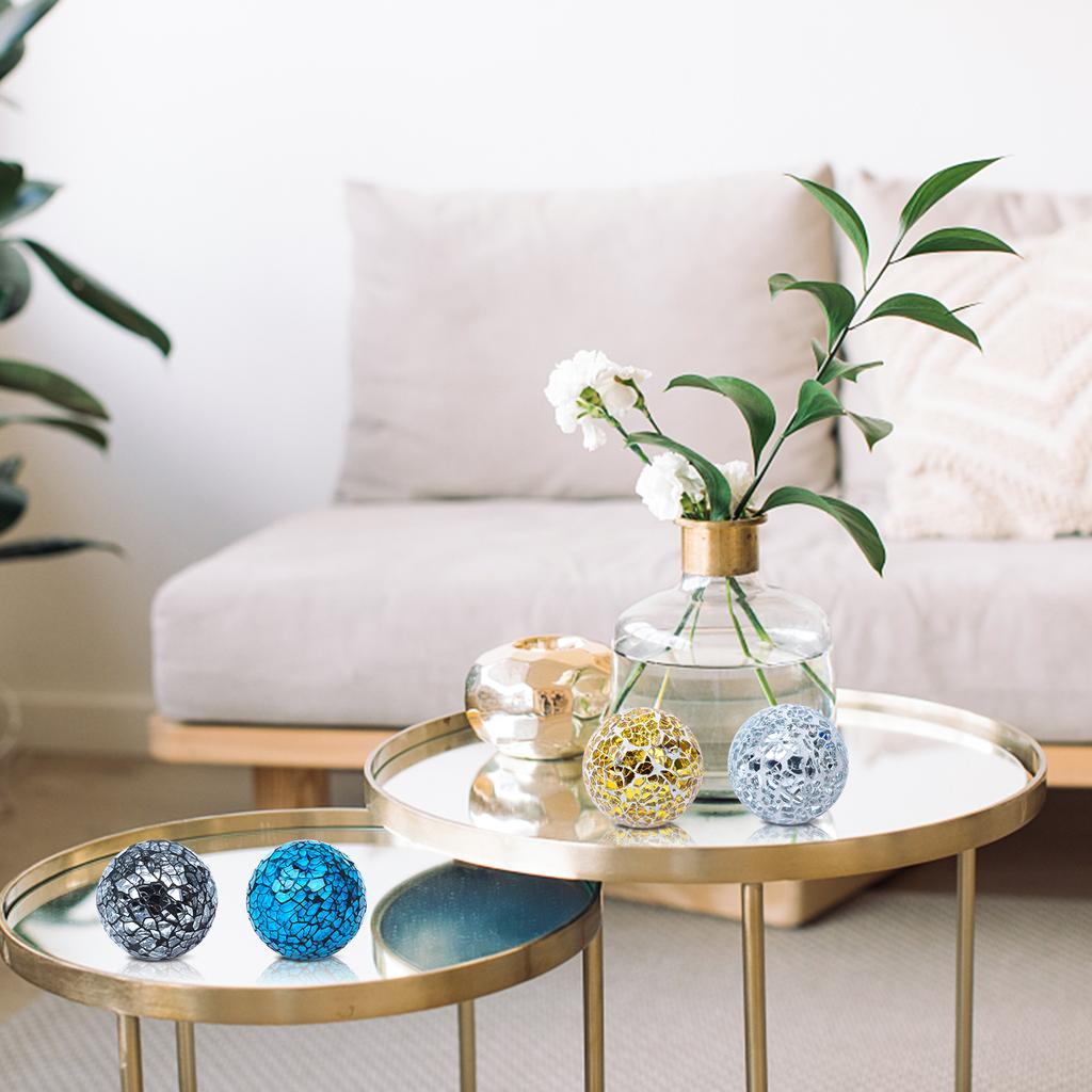 Outdoor Garden Ball Glass Night Light Ball Mosaic Glass Decorative Ball