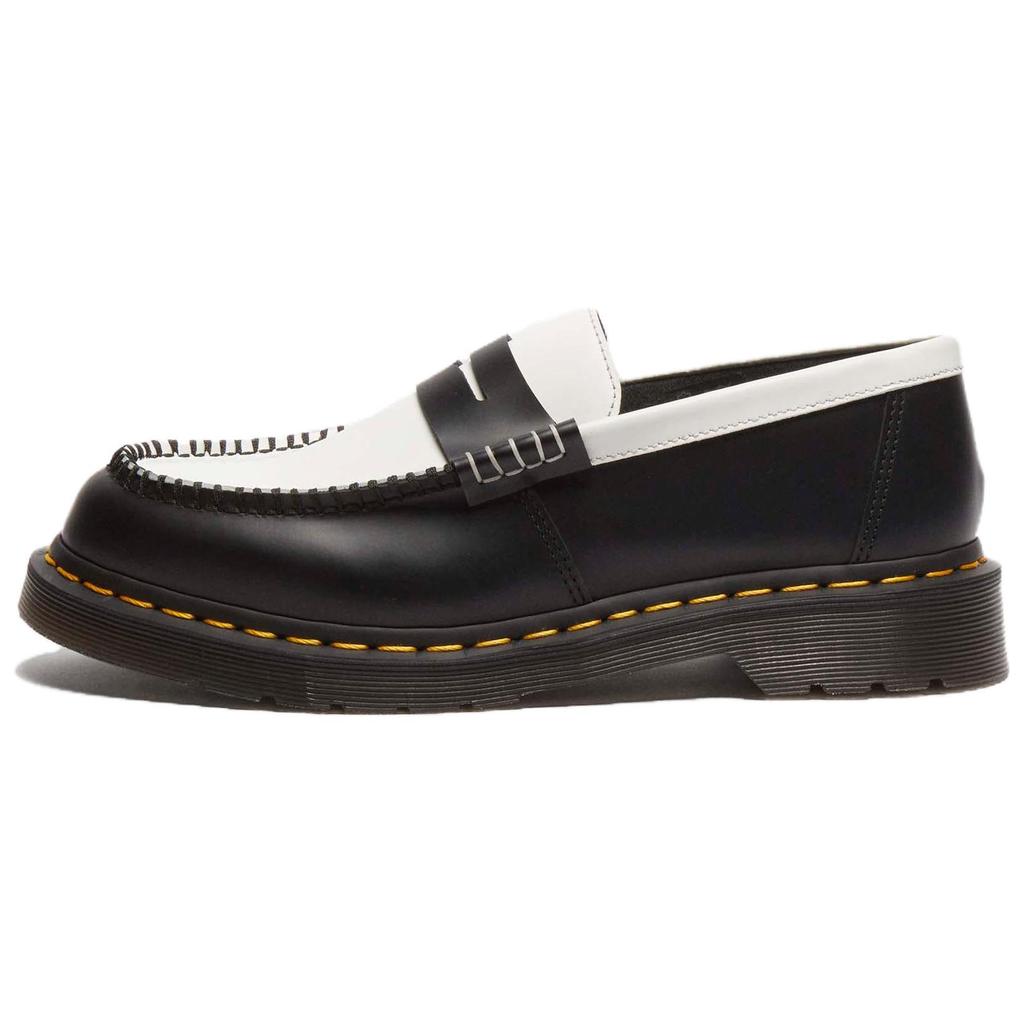 Dr. Martens Penton Leather Loafer Black White Unisex Sneakers 41185001