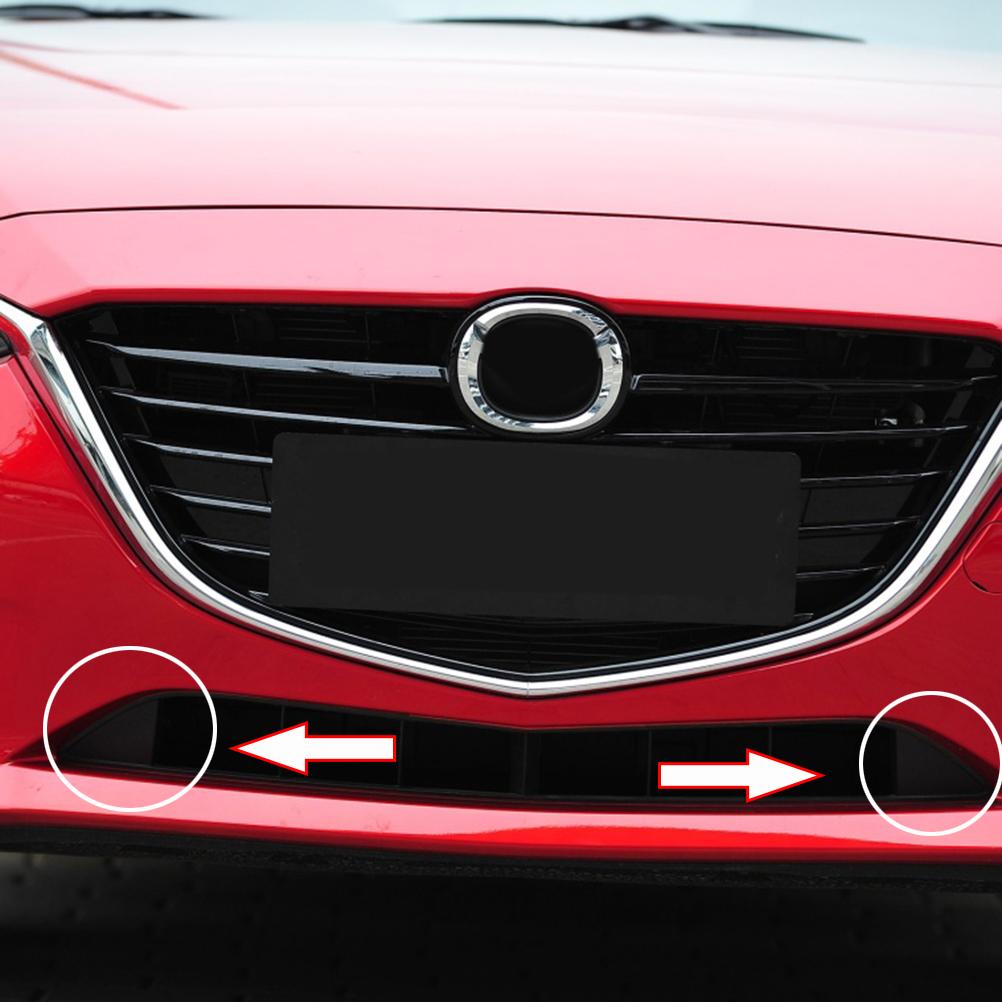 Треугольная накладка на передний бампер автомобиля для Mazda 3 Axela 2014 2016 BHN1-50-101 BHN1-50-102 Замена правой левой нижней решетки