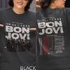 Унисекс футболка Bon Jovi Forever Tour 2026, Концертная футболка с принтом спереди и сзади, Мерч Bon Jovi, Рок-футболка 80-х