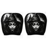 2Pcs Scary Face Printing Car Headrest Cover Car Headrest Protector  Auto Interior Accessories