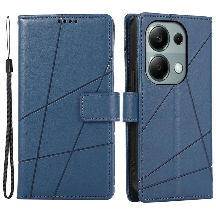 DF-06 Для Xiaomi Redmi Note 13 Pro 4G/Poco M6 Pro 4G Чехол Кожаный чехол с принтом для телефона