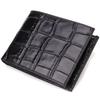 Fashion Wallet for Men Made of Genuine Leather with Crocodile Embossing CANPELLINI 21925 Black