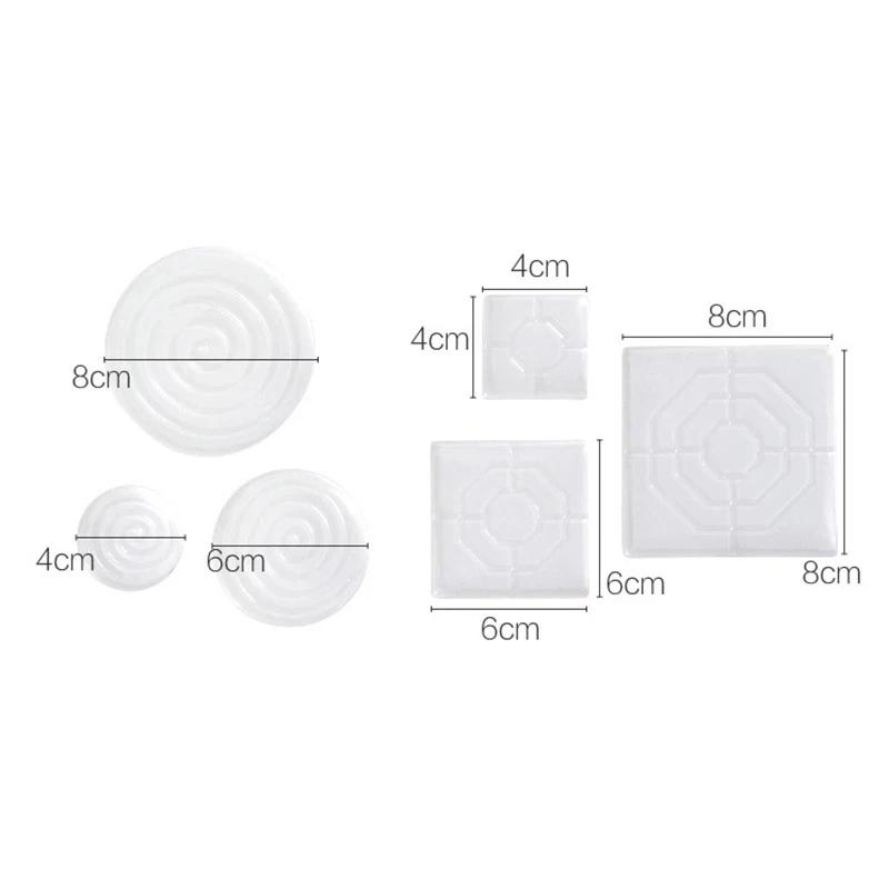 4pcs Silicone Anti-moving Table Foot Mat Bed Foot Anti-slip Fixator Bed Leg Table Corner Table Sofa Transparent Furniture Gasket
