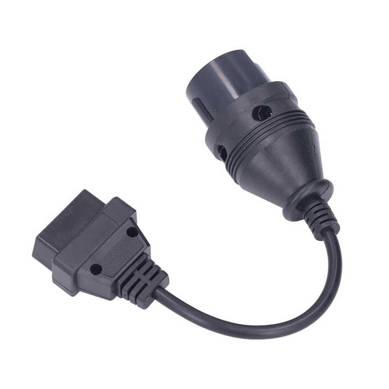 Diagnostic Adaptor Black Round OBD2 38Pin Cable for