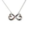 [Used] TIFFANY/Tiffany 925 Double Loving Heart Pendant/Necklace/g483-37