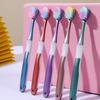 Sanxiao Meijie Wide Head Soft Bristle Toothbrush for Adults - High Density Filament, Home & Travel Use.