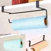 Kitchen Cabinet Door Drawer Roll Paper Towel Rack Holder Rail Organizer Hanger