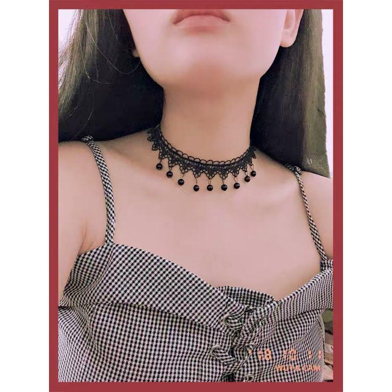 Black Lace Clavicle Chain Female Elegant Neck Accessories