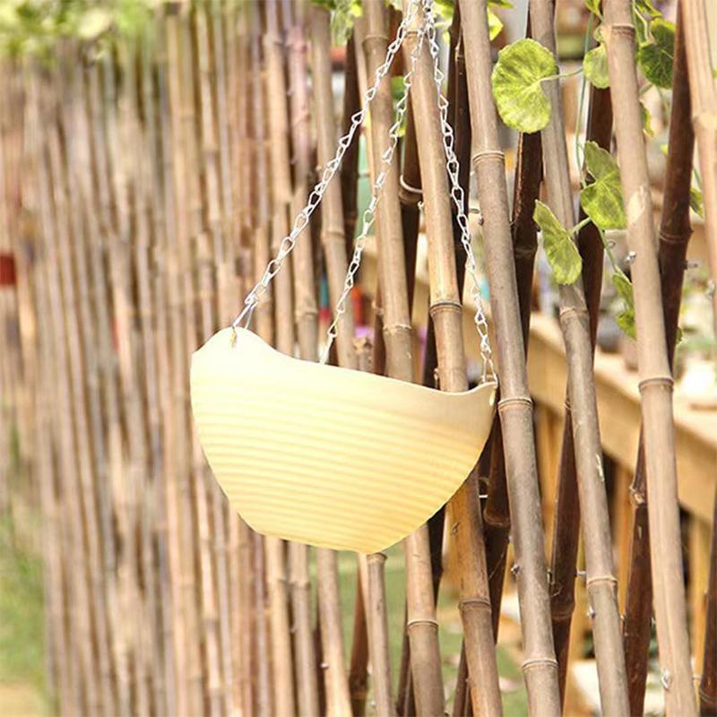 Подвесной горшок для орхидеи с цепочкой, пластиковая подвесная корзина для цветов, подвесной настенный зеленый горшок с горшком для суккулентов