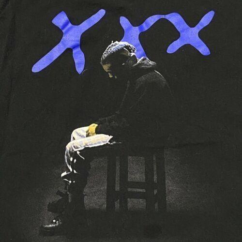 Винтажная мужская футболка XXXTentacion с коротким рукавом, черная, унисекс