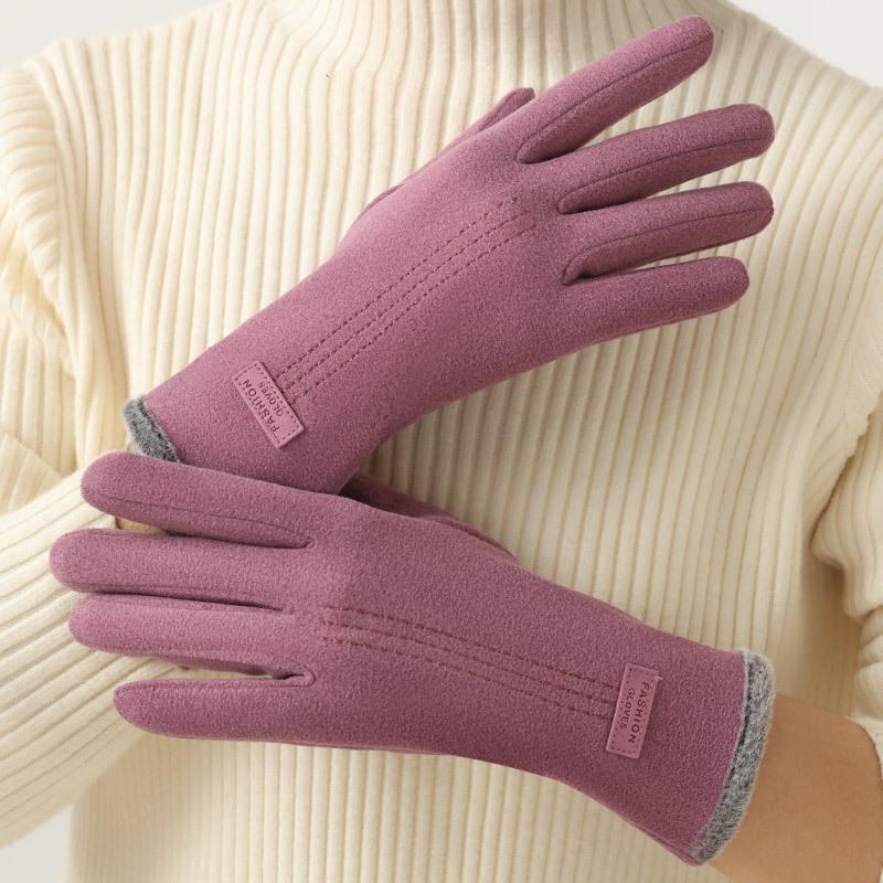 Высококачественные осенне-зимние женские перчатки, утолщенные, для спорта на открытом воздухе, теплые, противоскользящие, для сенсорного экрана, для верховой езды, для женщин