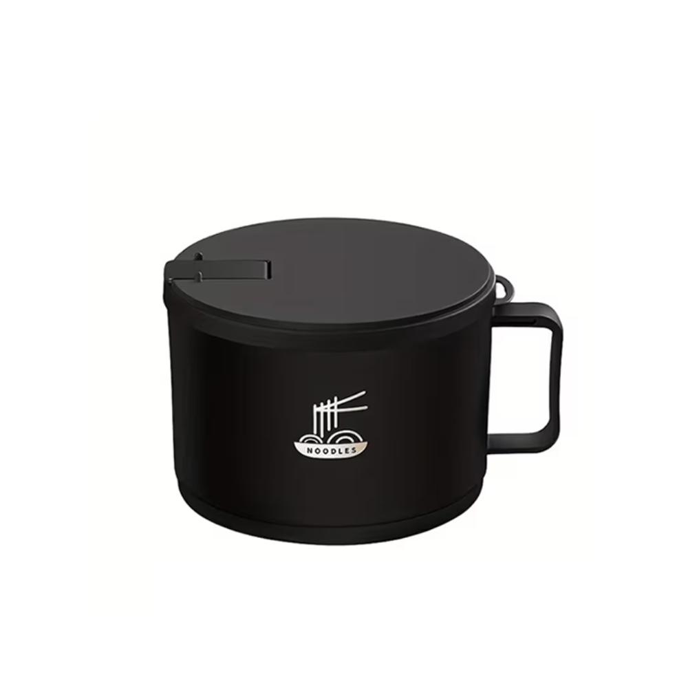 Insulated Stainless Steel Instant Noodle Bowl with Lid Food Container Ramen Bowl Soup