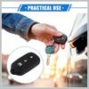 2 Pcs Key Fob Case Cover Compatible for Toyota 4Runner 1999-2009 4 Button, Durable Silicone Black Remote Key Case Protector Replacement Car Parts