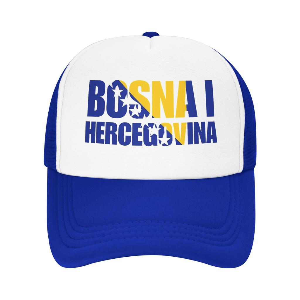 Bosnia and Herzegovina Flag Mesh Baseball Cap Unisex Women Fashion Sun Hats Hat Adjustable Summer Trucker Hat