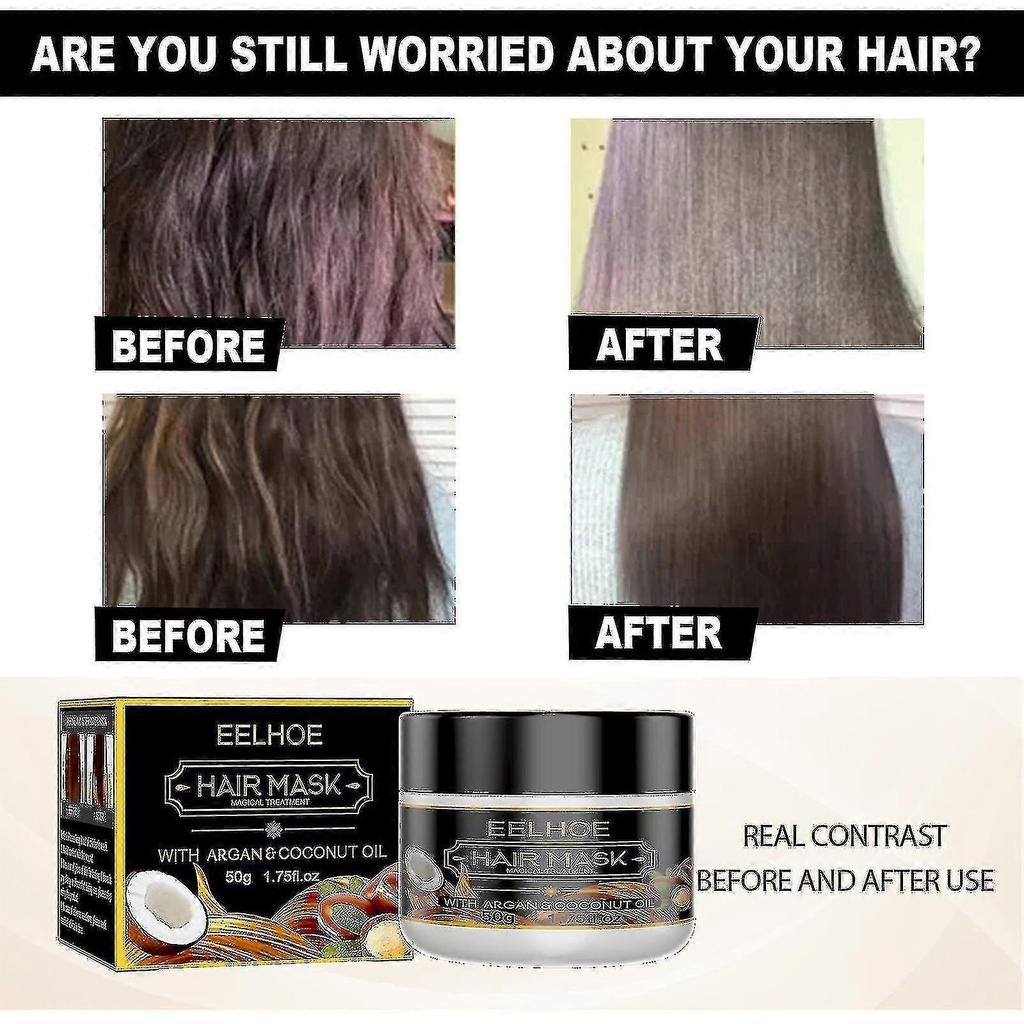 100g Eelhoe Hair Mask Conditioner Nutritious Repair Hair Mask Deep Moisturizing Improves Frizz, Soft And Fluffy Hair - Pjun