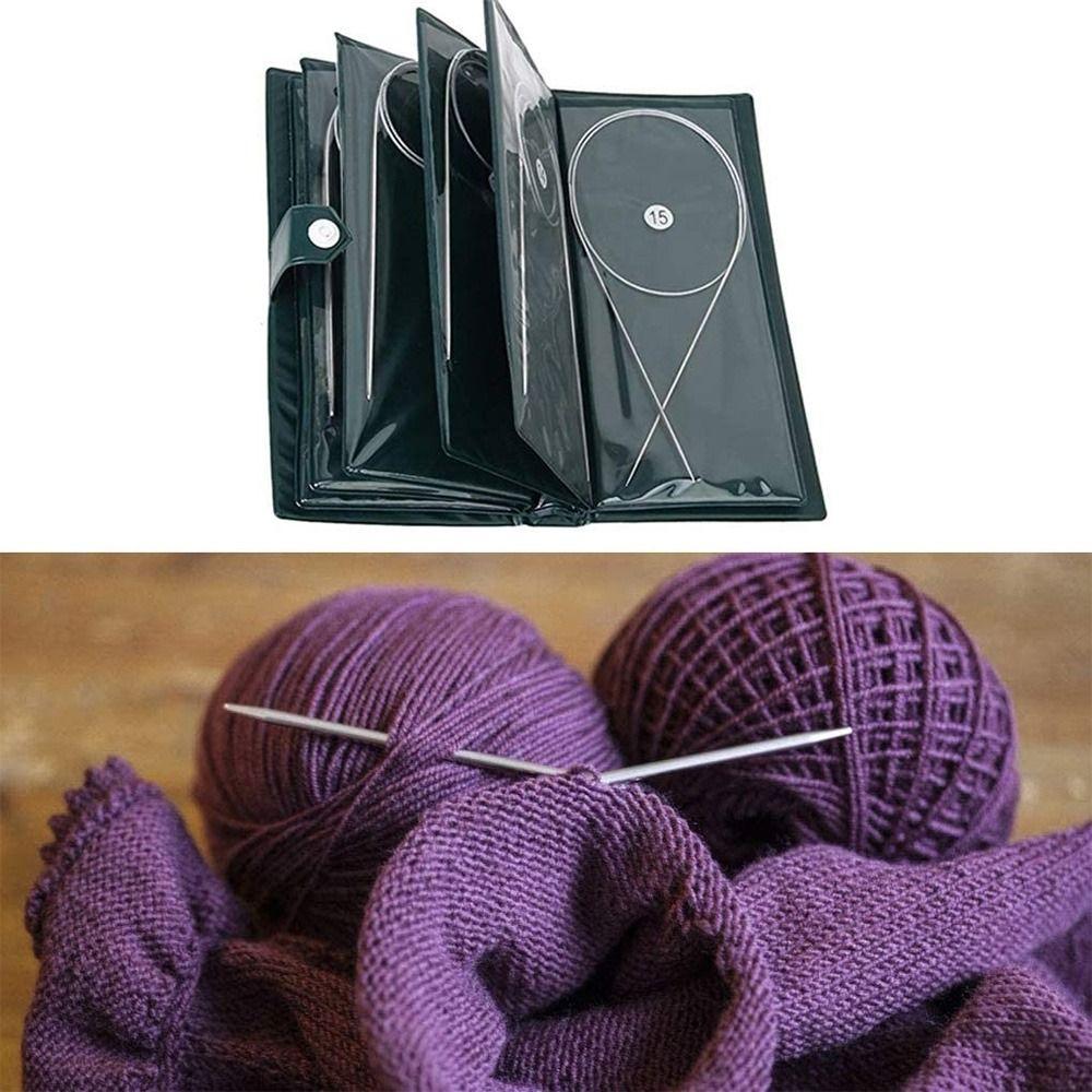 43/65/80/100/120cm Circular Knitting Needles Stainless Steel Crochet Hook Knitting Tools  Household