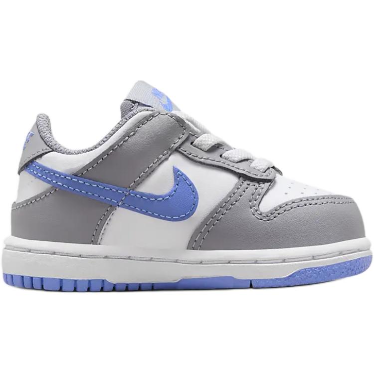 Nike Dunk Low TD White Cement Grey Royal Pulse Toddler Casual Sneakers Iconic Basketball Style Shoes FB9107-121