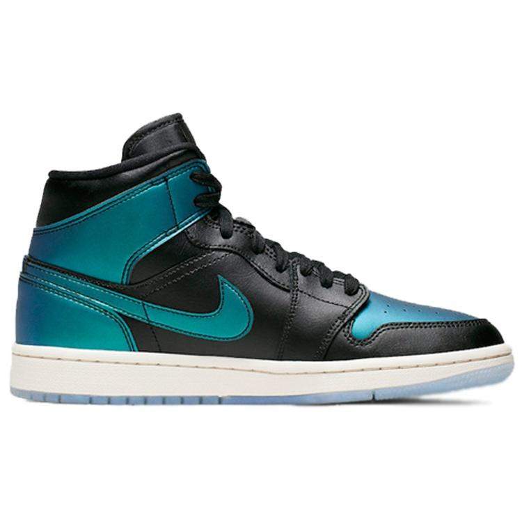 (WMNS) Air Jordan 1 Mid 'Metallic Turquoise' Women's BQ6472-009