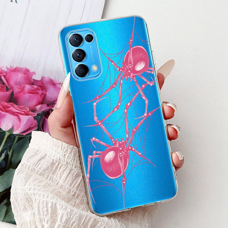 For Oppo Reno5 5G Case Stylish Flower Butterfly Soft Silicone Case For Oppo Reno5 Reno 5 K 5K Cases CPH2145 Cover Coque Bumper