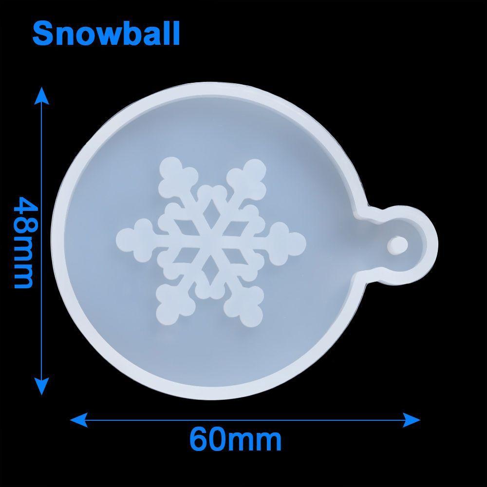 Supplies Xmas Ornament Xmas Tree Shape Silicone Casting Mold Christmas Mould Snowflake Bell Deer