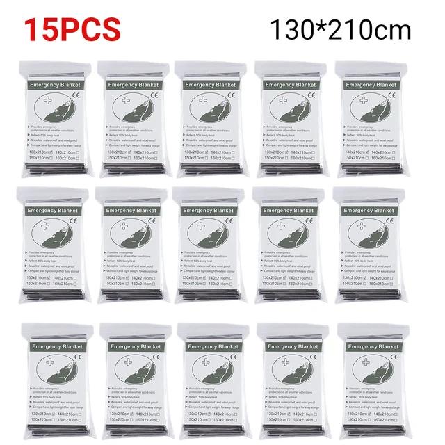 5-30 шт., одеяло для выживания в чрезвычайных ситуациях, аптечка первой помощи, водостойкая водонепроницаемая фольга, термоодеяло для кемпинга, военное одеяло, хит продаж