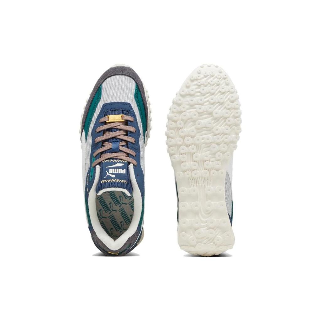 Puma Blacktop Rider Premium Ash Grey Malachite Unisex Sneakers 394829-02