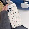 Минималистичный черный чехол для телефона с модным узором в горошек, полное покрытие, текстура личи, для iPhone 17 16 15 14 13 12 11 Pro Max