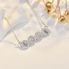 Горячие продажи, популярные товары, микро-инкрустированное цирконием ожерелье с любовным письмом, цепочка на ключицу, универсальные украшения для женщин