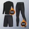 Men's Winter Thermal Quick-Dry Running Suit - Velvet Lined, High Elastic Fitness Tights