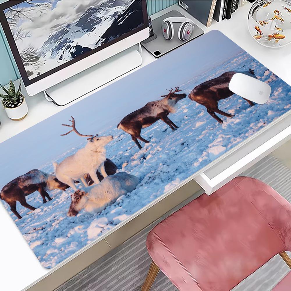 Wildlife deer Mouse Pad Gaming Mouse Pad Mouse Pad with Edges and NonSlip Rubber Base Extended Mouse Pad