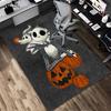 Jack Skellington'S Pumpkin Journey Living Room Non-Slip Area Rug Soft Carpet for Bedroom Game Playroom Sofa Office Home Decor Doormat Christmas Gift C