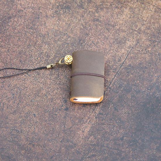 Винтажный милый мини-блокнот с обложкой из искусственной кожи и ремешком, сменный, крошечный дорожный журнал, маленький карманный дневник с книжным блоком для путешествий, для записей