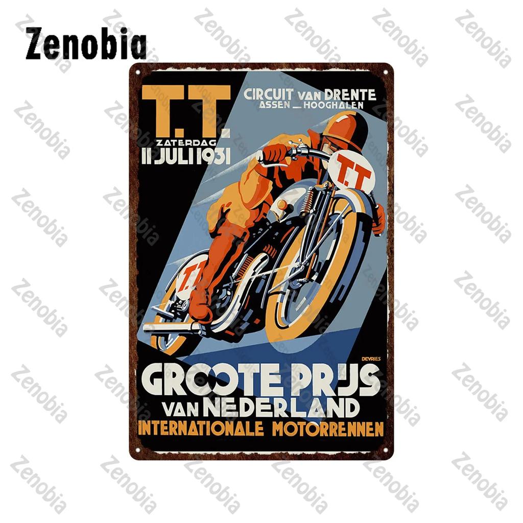 Motorcycles Metal Signs Tin Sign Ace Cafe London Road Race Wall Stickers Isle of Man TT Garage Bar Pub Home Wall Decoration