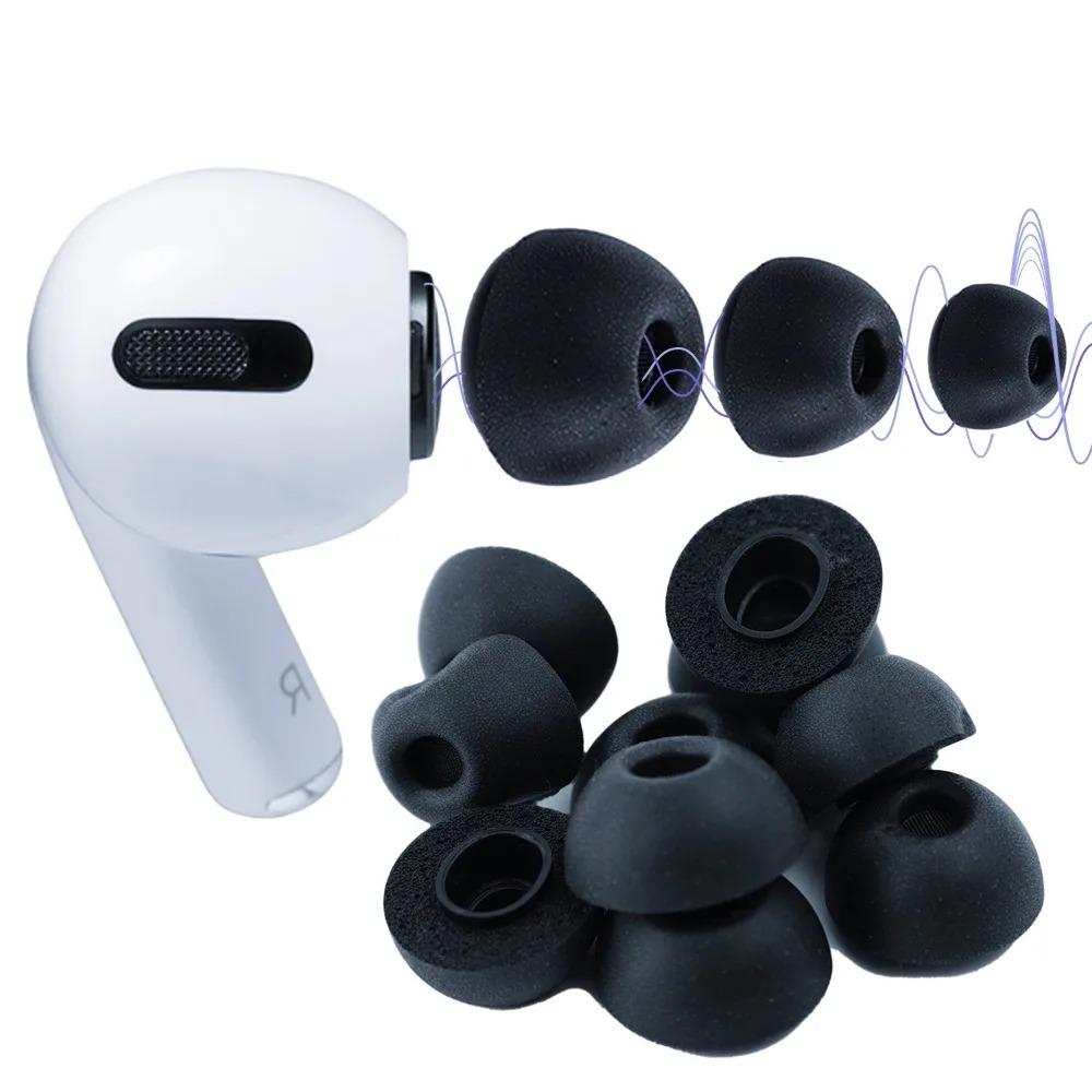 Амбушюры из пены с эффектом памяти для AirPods Pro 3 Противоскользящие ушные вкладыши Мягкая губка Замена амбушюр S/M/L для AirPods Pro3